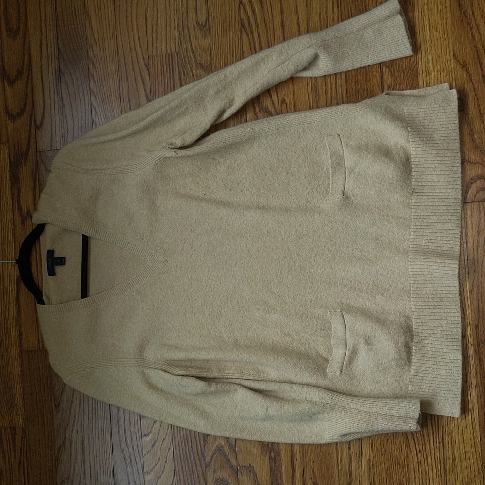 J. Crew V- Neck Front Pocket Tunic Sweater